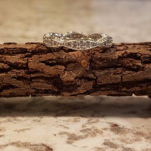 Stacking Eternity CZ Band Milgrain Ring Size 6